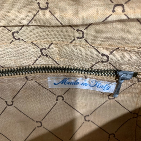 Vintage gold/fabric clutch purse - Picture 6 of 8